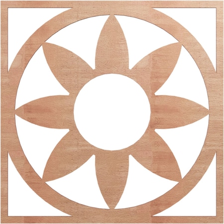 Ekena Millwork Blume Wood Fretwork Pierced Ceiling Medallion, Cherry, 24"OD x 8 3/8"ID x 3/8"T CMWP24X24X0375BLCH